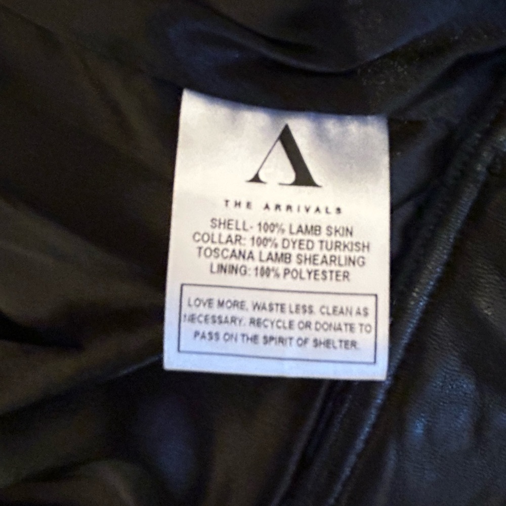 The Arrivals Black Quilted Leather Biker Jacket - Picture 10 of 10